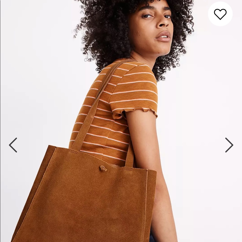 Madewell Eslewhere Suede Tote Bag NWOT - Picture 5 of 6